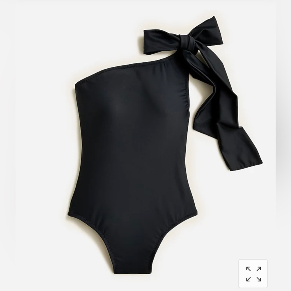 J Crew Bow one shoulder one piece swimsuit - NWT